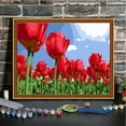 thumbnail image 2 of Yeacher 16 x 20 Inch DIY Oil Painting on Canvas Paint by Number Kit Beautiful Flower Pattern for Adults Kids Beginner Craft Home Wall Decor Gift Frameless,Type 4, 2 of 8
