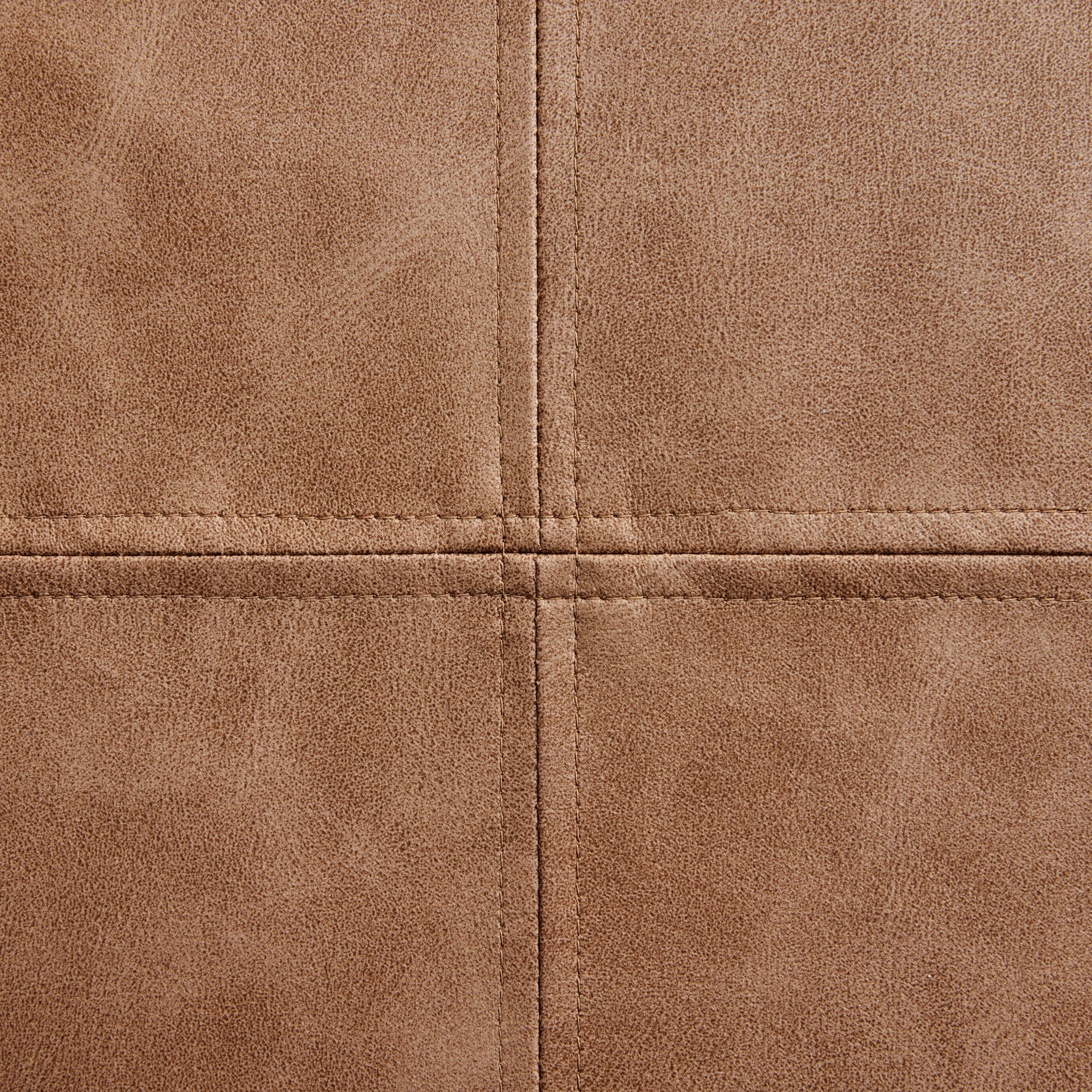 Better Homes & Gardens 20" x 20" Beige Faux Leather Decorative Pillow