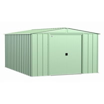 Arrow Classic 10 x 14 x 6 ft Sage Green Steel Storage Shed