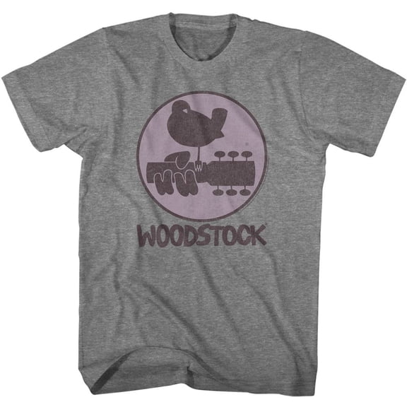 Woodstock Logo Graphite Heather Adult T-Shirt