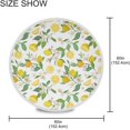 thumbnail image 4 of SKYSONIC Lemon Round Tablecloth 60 inch Waterproof Tablecloth Stain Resistant and Wrinkle Decorative Patio Table Cloths for Kitchen Dinning Room Party Home Garden Picnic, 4 of 7