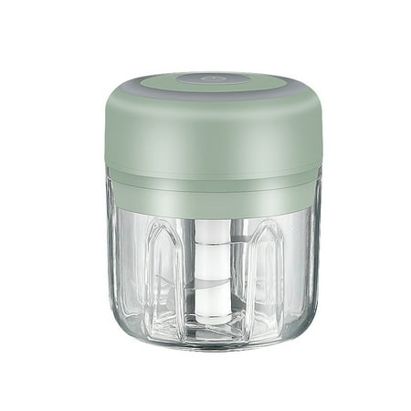 

Household Electric Garlic Chopper Food Chopper with Two Blade Vegetable Chopper Chopper for Garlic/Onions/Vegetables/Salad/Pepper