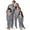 Grey, variant on HNMKIU Christmas Family Pajamas Matching Sets Long Sleeve Silk Like Satin Sleepwear Pure Color Two Piece Set,Purple,XL