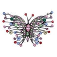 thumbnail image 1 of Irresistible Multi-color Crystal Rhinestone Butterfly Fashion Brooch Pin, 1 of 4