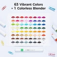thumbnail image 3 of Marcadores para Colorear Ohuhu 64 Colores con Punta Doble a Base de Agua, 3 of 7