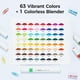 thumbnail image 3 of Marcadores para Colorear Ohuhu 64 Colores con Punta Doble a Base de Agua, 3 of 7