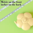 thumbnail image 4 of ZZkhGO Small Tape Measure Cute Flower Petal Shape, Retractable Body Measuring Tape with Push Button, Pocket Sewing Circumference Ruler for Waist Chest Hips Home Travel, Yellow, 4 of 6