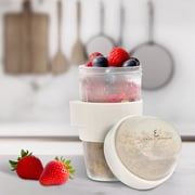 Emeril Lagasse 16oz Glass Yogurt Cups, 4pc Set