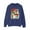Navy Blue, variant on Elf Womens Buddy Collage Sweatshirt
