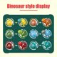 thumbnail image 4 of World Camp Cretaceous Toys 4 Piezas 2 En 1 Dinosaur Robot Transforming Toys Divertido Y Rompecabezas Dinosaur Robot Safe Transforming Dinosaur Figure Muyoka Hogar, 4 of 6
