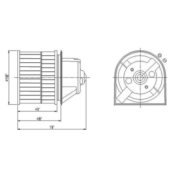 HVAC Blower Motor Fits 1995 GMC Yukon
