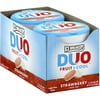 Ice Breakers Duo Fruit + Cool Sugar Free Mints, Strawberry 1.30 oz, 8 ea (Pack of 4)