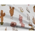 thumbnail image 5 of oneOone Viscose Chiffon Fabric Leaves & Floral Block Decor Fabric Printed BTY 42 Inch Wide, 5 of 5