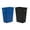 Black and Blue, variant on (4 Pack) 10 Gallon/40 Qt Wastebasket, Black Plastic Rectangular, Trash Can for Bedroom/Bathroom/Office, Garbage Can Fits Under Desk/Cabinet/Sink
