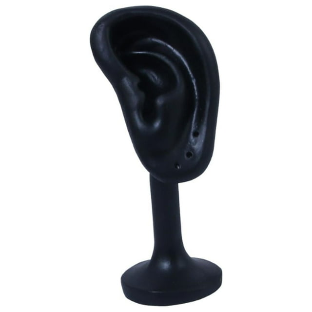 Guardoinrt Support d'Exposition pour Boucles d'Oreilles Forme d'Oreille Ren Conception de Simulation Délicate Est Support d'Oreille Noir