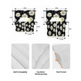 thumbnail image 6 of Botanical Daisy Kitchen Curtains Sets 24 Inch Length with Valance, Spring Flowers Branch Stems Swag Valances and Tiers Curtain Set Drapes Swag Curtains for Living Room, Bathroom, Bedroom, Cafe, 6 of 6