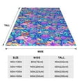 thumbnail image 3 of Sikiie Colorful Mushrooms Ultra-Soft Micro flannel Blanket Luxury All Seasons Warm Blanket for Bedding Sofa and Travel (4 sizes)-60"x50", 3 of 7