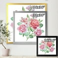 thumbnail image 4 of Spring Flowers Alstroemeria Pink Roses 16 in x 16 in Framed Painting Canvas Art Print, by Designart, 4 of 4