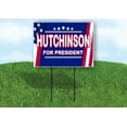 thumbnail image 1 of HUTCHINSON PRESIDENT FLAG 5 STARS 18 in x 24 in Yard Sign Road Sign with Stand, Single Sided, 1 of 5