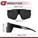 thumbnail image 4 of Gafas de motocicleta únicas 1 Pc, gafas de sol deportivas al aire libre anti-reflejo Tri-Acetato de celulosa PC UV400 para motocross, bicicleta de tierra, ATV, marco negro, lente negra, 4 of 6