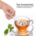 thumbnail image 1 of Rdeghly Stainless Steel Round Shape Retractable Tea Ball Infuser Filter Strainer Tea Accessories,Tea Filter,Tea Strainer, 1 of 7