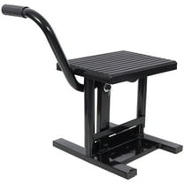 Heavy Duty Steel Motorcycle Dirt Bike Stand Jack Lift with Adjustable Height 11 7/8"-16" and 330 LBS Capacity Black