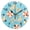 Black, variant on Seaside Pattern Wall Clock 10in Round Artistic Oil Painting Home Decor Desk Table Clock