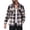 Blue, variant on Turilly Plus Size Men's Brushed Plaid Flannel Shirt Jacket Button Down with Chest Pockets for Fall Winter Daily