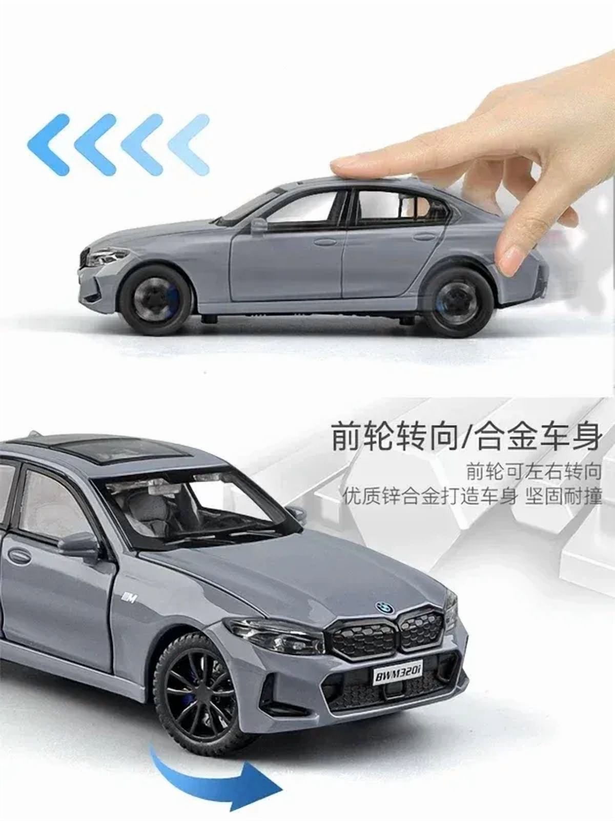 1:32 BMW 320i THE 3 2025 Alloy Model Car Toy Diecasts Casting Sound and Light Car Toys For Children Vehicle