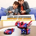 thumbnail image 6 of Tecnock Remote Control Car with LED Lights, Gesture Sensing Transform RC Cars for Kids, One Button Transformation Robot Toy Gift for Boys, Girls, 6 of 8