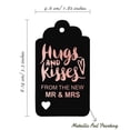 thumbnail image 5 of Inkdotpot Hugs And Kisses From The New Wedding Bottle Tag Real Rose Gold Foil Favor Hang Tags Pack Of 50, 5 of 6