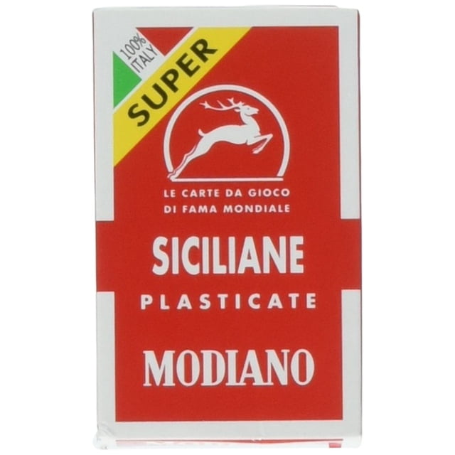 Cartas de juego Scopa siciliana Modiano para juego de mesa