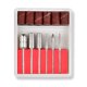 thumbnail image 4 of Taladro para uñas electrico portatil Pieza de mano con brocas para uñas OH Fashion Pieza de mano de taladro de uñas Rosa, 14 piezas OH Fashion Taladro para uñas electrico portatil Rosado, 4 of 9