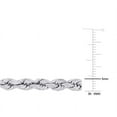 thumbnail image 4 of Sterling Silver Twisted Rope Chain Necklace with Lobster Clasp (18 inches 5mm), 4 of 5