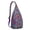 Purple-4, variant on Earth Tone Mandala Sling Backpack - Natural Tribal Pattern Crossbody Shoulder Bag, Eco-Friendly Materials