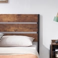 thumbnail image 5 of VECELO 3-piece Bedroom Set, Metal & Wood Platform Bed with Set of 2 Nightstand, Full Size, 5 of 8