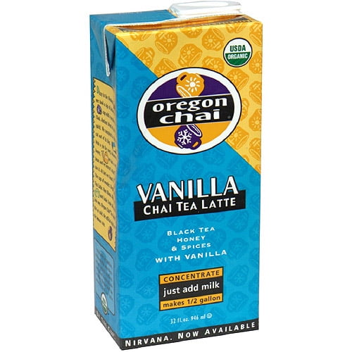 Oregon Chai Vanilla Chai Tea, 32 oz (Pack of 6)
