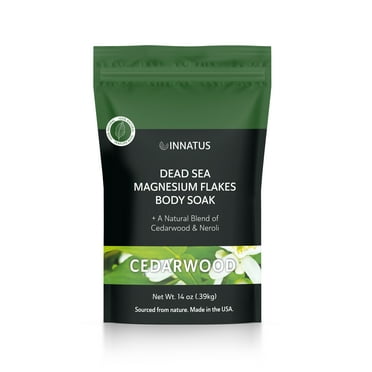 Pure Dead Sea Magnesium Flakes Clarity Soak – Relaxing & Replenishing 14oz Bath Soak – Infused with Infused with Natural oils  for Muscle Recovery