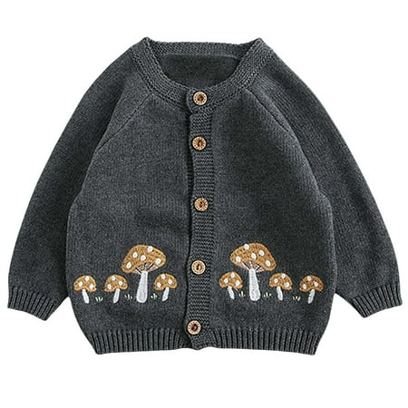 

youzhen Cardigan Sweaters for Kids Cotton 2024 Fall New Release Dressy Newborn Knitted Warm Outwear