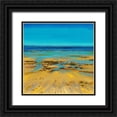 thumbnail image 1 of Francis, Sandra 15x15 Black Ornate Wood Framed with Double Matting Museum Art Print Titled - Coastal Colour Strip II, 1 of 4