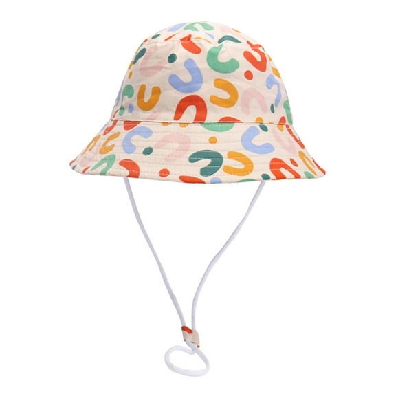 Zanarzt Cotton Baby Sun Hat Children Hat Girls Boys Spring Autumn Outdoor Shade Cartoon Prints Sunscreen Hat Fisherman Hat Pink,One Size