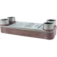 thumbnail image 3 of B3-12A 10 Plate Stainless Steel Heat Exchanger with 3/4" Male NPT Ports Copper Brazed, 3 of 7
