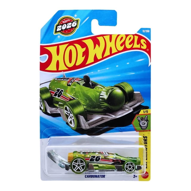 Vehículo de juguete fundido a presión Hot Wheels Carbonator, feliz año nuevo