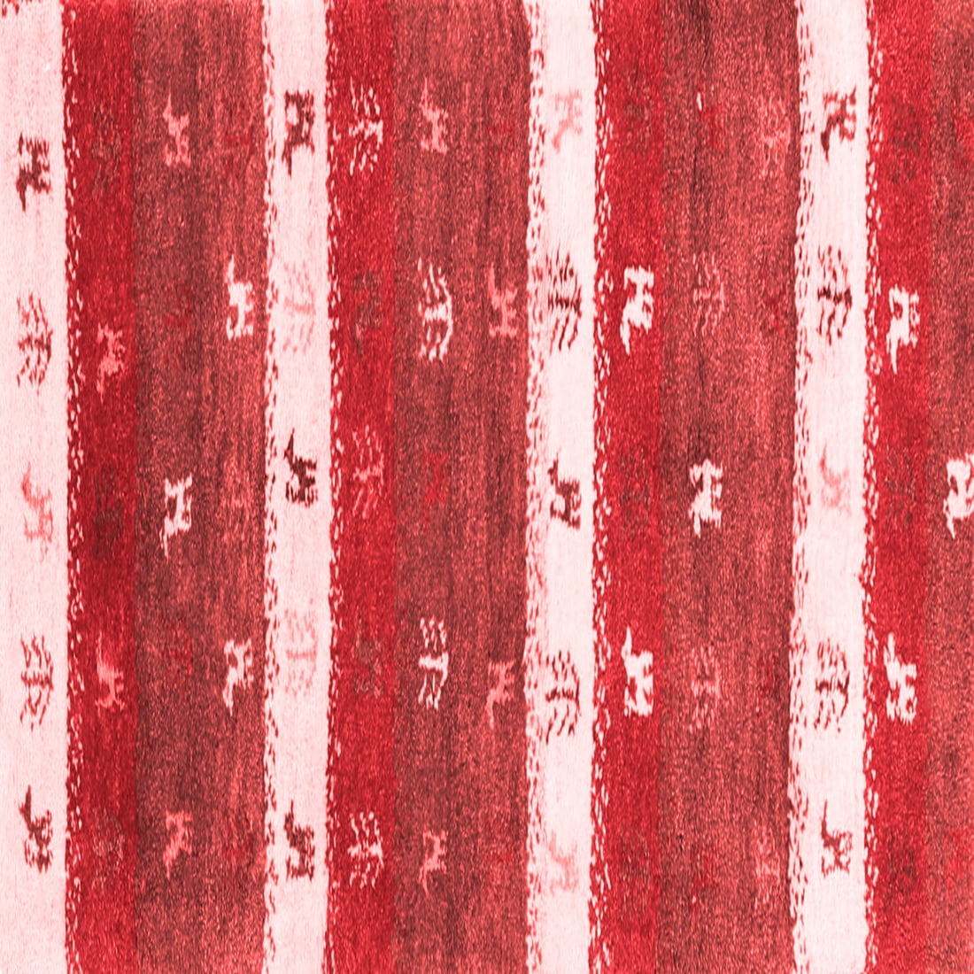 Ahgly Company Indoor Square Southwestern Red Country Area Rugs, 8