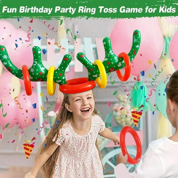 Czzoypi Christmas Games Inflatable Reindeer Antler Game Christmas Party Games for Kids Adults Fun Xmas Gifts Carnival Holiday Party Games for Family