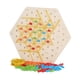 thumbnail image 3 of Juego de mesa triangular, juego de rompecabezas de ajedrez con cadena, juego de mesa de estrategia de coordinación ocular manual, juguete Montessori, 3 of 9