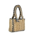 thumbnail image 4 of No Boundaries Women's Mini Jute Tote, Black, 4 of 5
