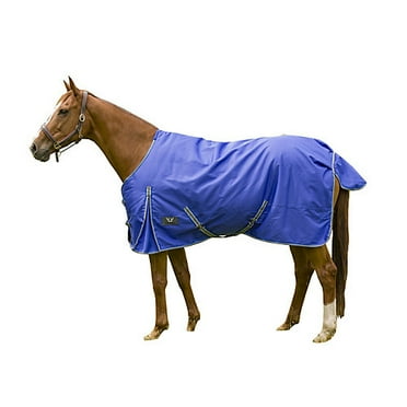 TuffRider 1200 D Comfy Winter Medium Weight Turnout Blanket W/ Detachable Neck- 200 GMS- Navy- 87