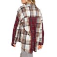 thumbnail image 4 of Txlixc Blusa de mujer con estampado a cuadros Txlixc  moda, 4 of 7