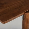 thumbnail image 5 of Pemberly Row Solid Acacia Wood 80" Rectangle Dining Table in Walnut, 5 of 5